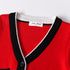 Fall/winter Children Cardigan V-neck Long Sleeve Sweater Coat